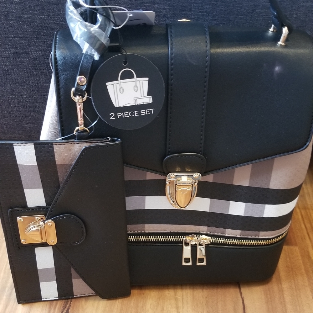 Vegan 2pc purses/ backpack